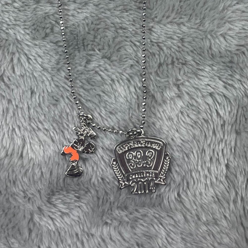 Disney Walt Disney World Marathon Weekend 2014 Goofy 39.3 Pendant Necklace NWT